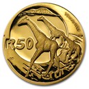 2006 South Africa 1/2 oz Proof Gold Natura Giraffe
