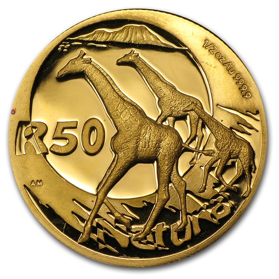2006 South Africa 1/2 oz Proof Gold Natura Giraffe 2006 South Africa 1/2 oz Proof Gold Natura Giraffe