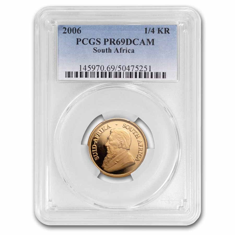 2006 South Africa 1/4 oz Gold Krugerrand PR-69 PCGS