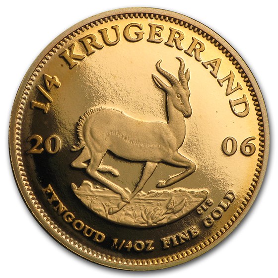 2006 South Africa 1/4 oz Proof Gold Krugerrand 2006 South Africa 1/4 oz Proof Gold Krugerrand