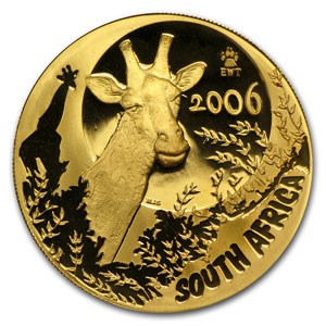 2006 South Africa 1 oz Proof Gold Natura Giraffe 2006 South Africa 1 oz Proof Gold Natura Giraffe