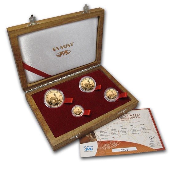 2006 South Africa 4-Coin Gold Krugerrand 20th Ann. Proof Set 2006 South Africa 4-Coin Gold Krugerrand 20th Ann. Proof Set