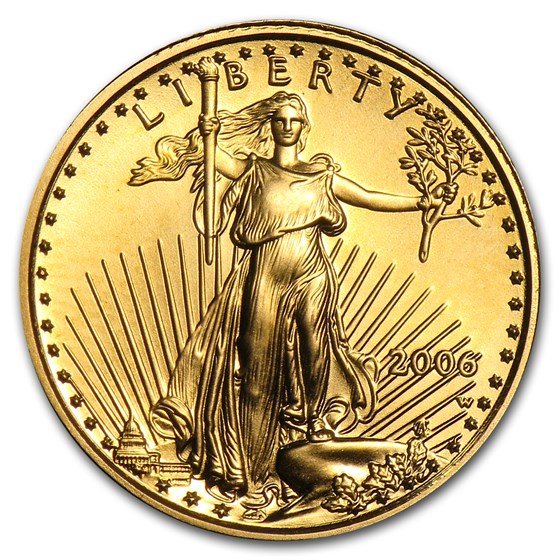 2006-W 1/10 oz Burnished American Gold Eagle