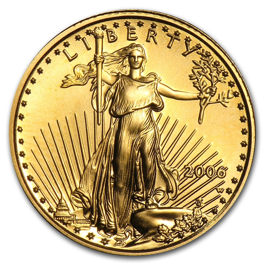 2006-W 1/10 oz Burnished American Gold Eagle