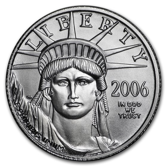 2006-W 1/10 oz Burnished American Platinum Eagle (w/Box & COA) 2006-W 1/10 oz Burnished American Platinum Eagle (w/Box & COA)
