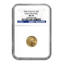 2006-W 1/10 oz Burnished Gold Eagle MS-70 NGC (Early Release) 2006-W 1/10 oz Burnished Gold Eagle MS-70 NGC (Early Release)
