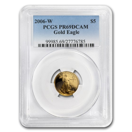 2006-W 1/10 oz Proof American Gold Eagle PR-69 DCAM PCGS 2006-W 1/10 oz Proof American Gold Eagle PR-69 DCAM PCGS