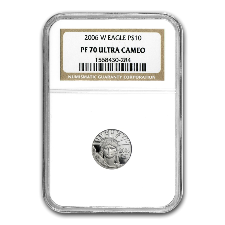 2006-W 1/10 oz Proof American Platinum Eagle PF-70 UCAM NGC