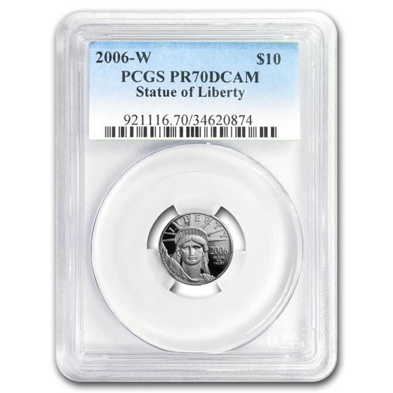 2006-W 1/10 oz Proof Platinum American Eagle PR-70 PCGS 2006-W 1/10 oz Proof Platinum American Eagle PR-70 PCGS