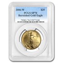 2006-W 1/2 oz Burnished American Gold Eagle MS/SP-70 PCGS