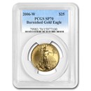 2006-W 1/2 oz Burnished American Gold Eagle SP-70 PCGS 2006-W 1/2 oz Burnished American Gold Eagle SP-70 PCGS
