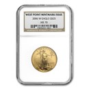2006-W 1/2 oz Burnished Gold American Eagle MS-70 NGC 2006-W 1/2 oz Burnished Gold American Eagle MS-70 NGC