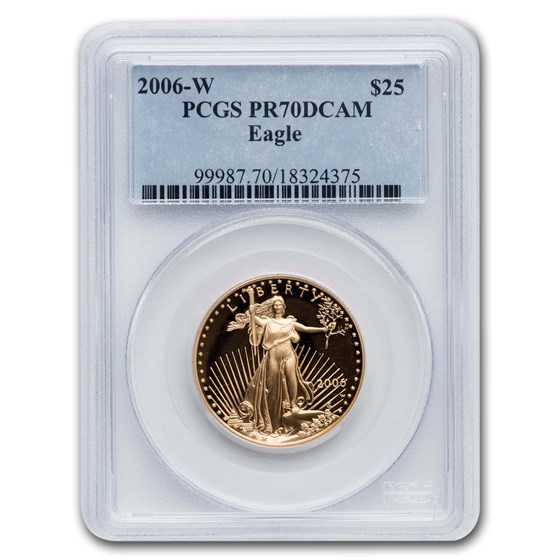 2006-W 1/2 oz Proof American Gold Eagle PR-70 PCGS 2006-W 1/2 oz Proof American Gold Eagle PR-70 PCGS