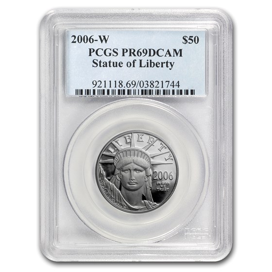 2006-W 1/2 oz Proof American Platinum Eagle PR-69 PCGS 2006-W 1/2 oz Proof American Platinum Eagle PR-69 PCGS