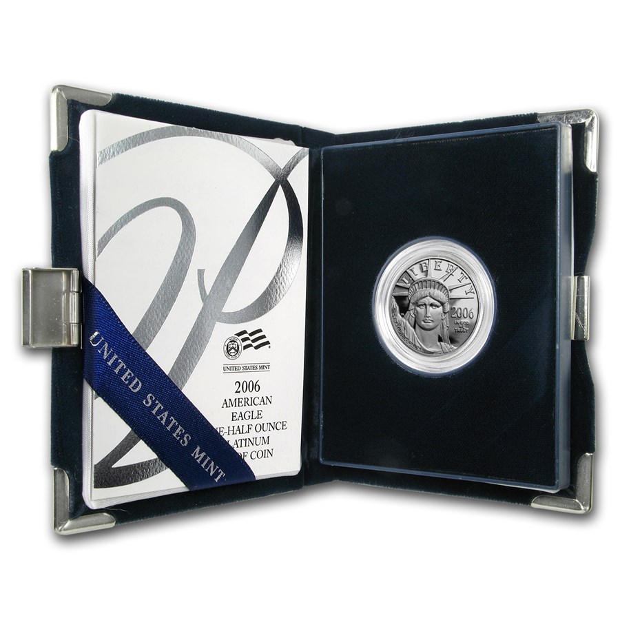 2006-W 1/2 oz Proof American Platinum Eagle (w/Box & COA)