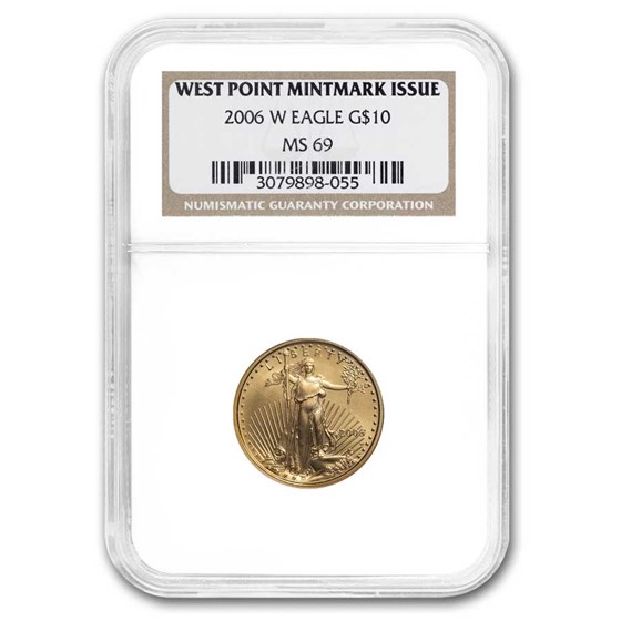 2006-W 1/4 oz Burnished American Gold Eagle MS/SP-69 NGC 2006-W 1/4 oz Burnished American Gold Eagle MS/SP-69 NGC