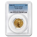 2006-W 1/4 oz Burnished American Gold Eagle MS/SP-69 PCGS