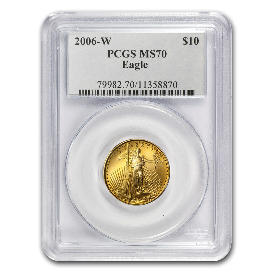2006-W 1/4 oz Burnished American Gold Eagle MS/SP-70 PCGS