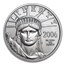 2006-W 1/4 oz Burnished American Platinum Eagle (w/Box & COA)