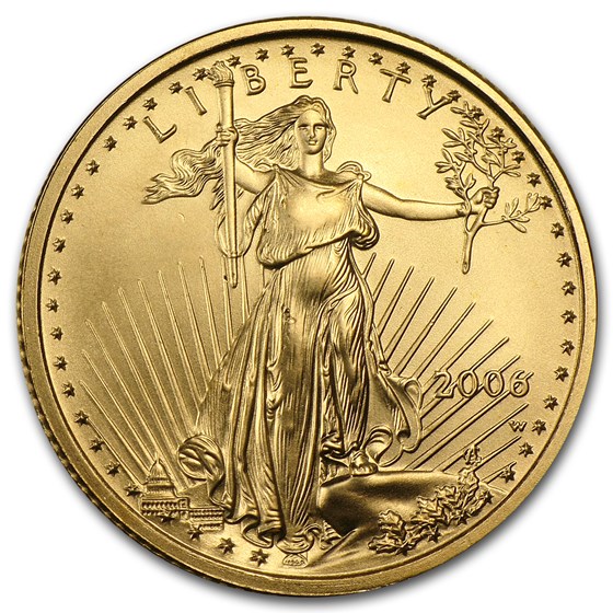 2006-W 1/4 oz Burnished Gold American Eagle 2006-W 1/4 oz Burnished Gold American Eagle