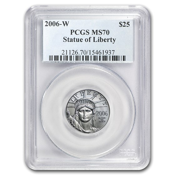 2006-W 1/4 oz Burnished Platinum American Eagle SP/MS-70 PCGS 2006-W 1/4 oz Burnished Platinum American Eagle SP/MS-70 PCGS