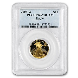 2006-W 1/4 oz Proof American Gold Eagle PR-69 DCAM PCGS 2006-W 1/4 oz Proof American Gold Eagle PR-69 DCAM PCGS