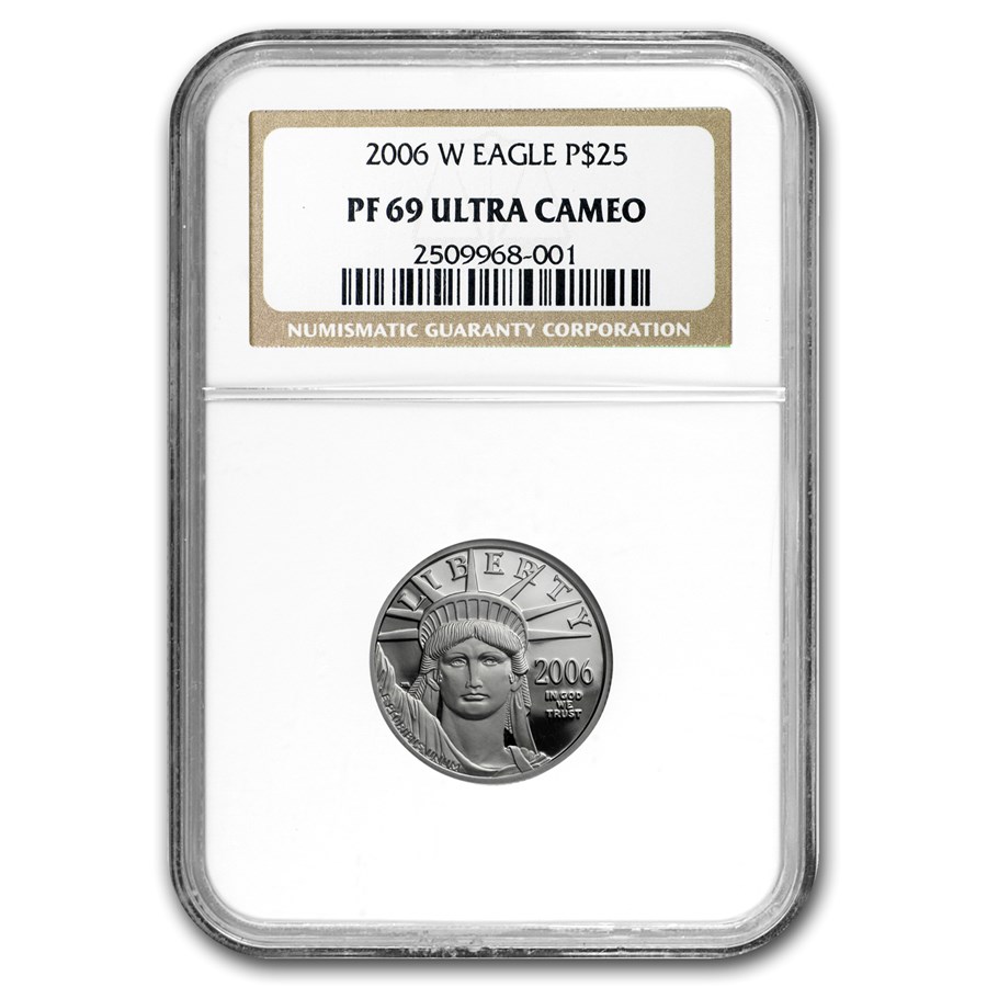 2006-W 1/4 oz Proof American Platinum Eagle PF-69 NGC