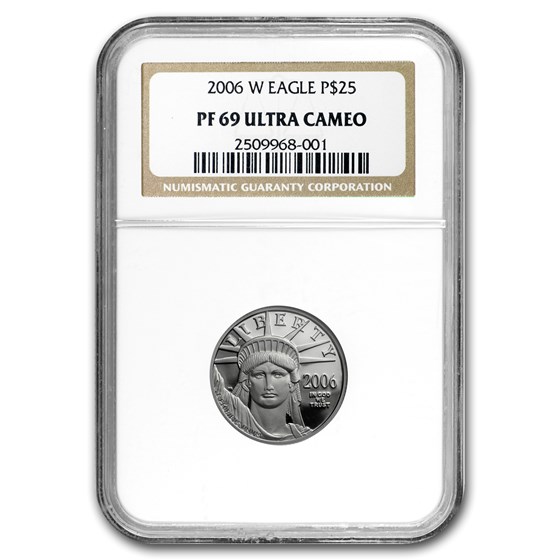 2006-W 1/4 oz Proof American Platinum Eagle PF-69 NGC 2006-W 1/4 oz Proof American Platinum Eagle PF-69 NGC