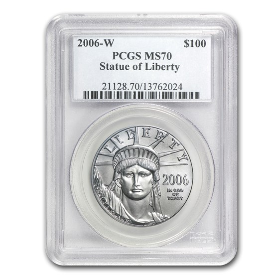 2006-W 1 oz Burnished American Platinum Eagle MS/SP-70 PCGS