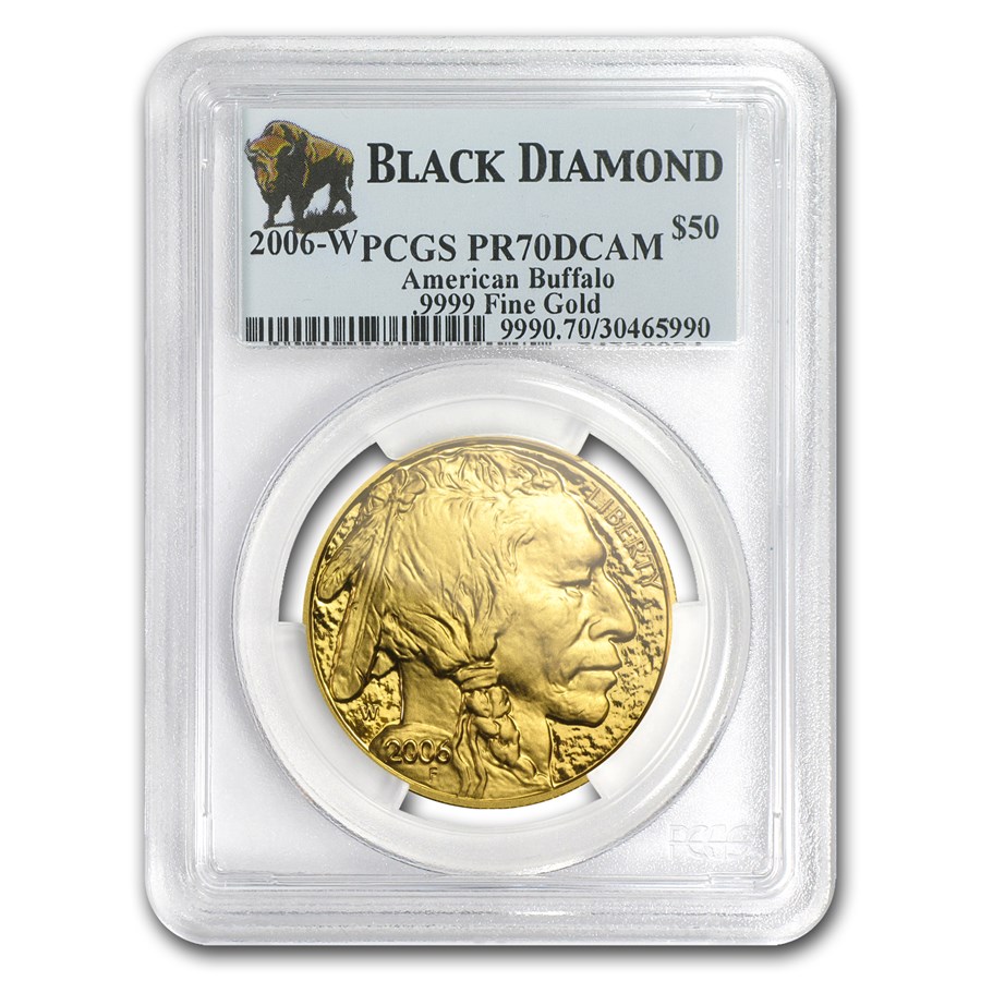 2006-W 1 oz Proof Gold Buffalo PR-70 PCGS (Black Diamond)