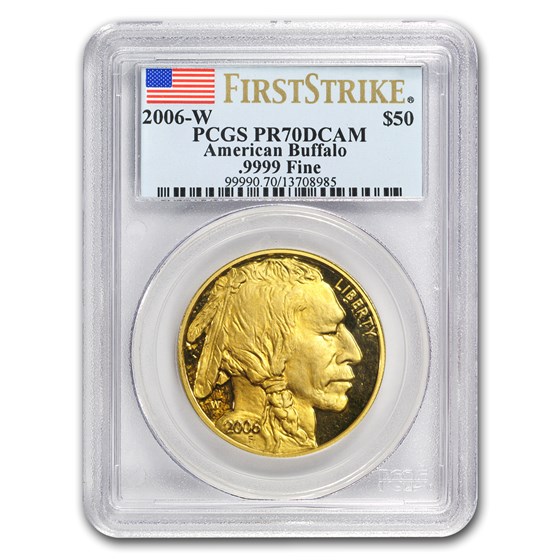 2006-W 1 oz Proof Gold Buffalo PR-70 PCGS (FirstStrike®) 2006-W 1 oz Proof Gold Buffalo PR-70 PCGS (FirstStrike®)