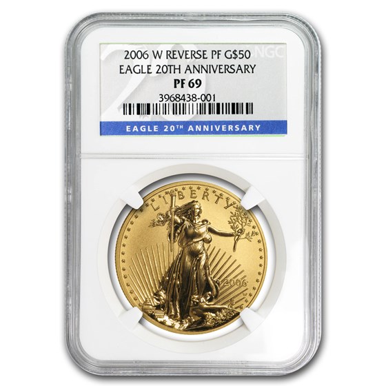2006-W 1 oz Reverse Proof Gold Eagle PF-69 NGC (20th Anniversary) 2006-W 1 oz Reverse Proof Gold Eagle PF-69 NGC (20th Anniversary)