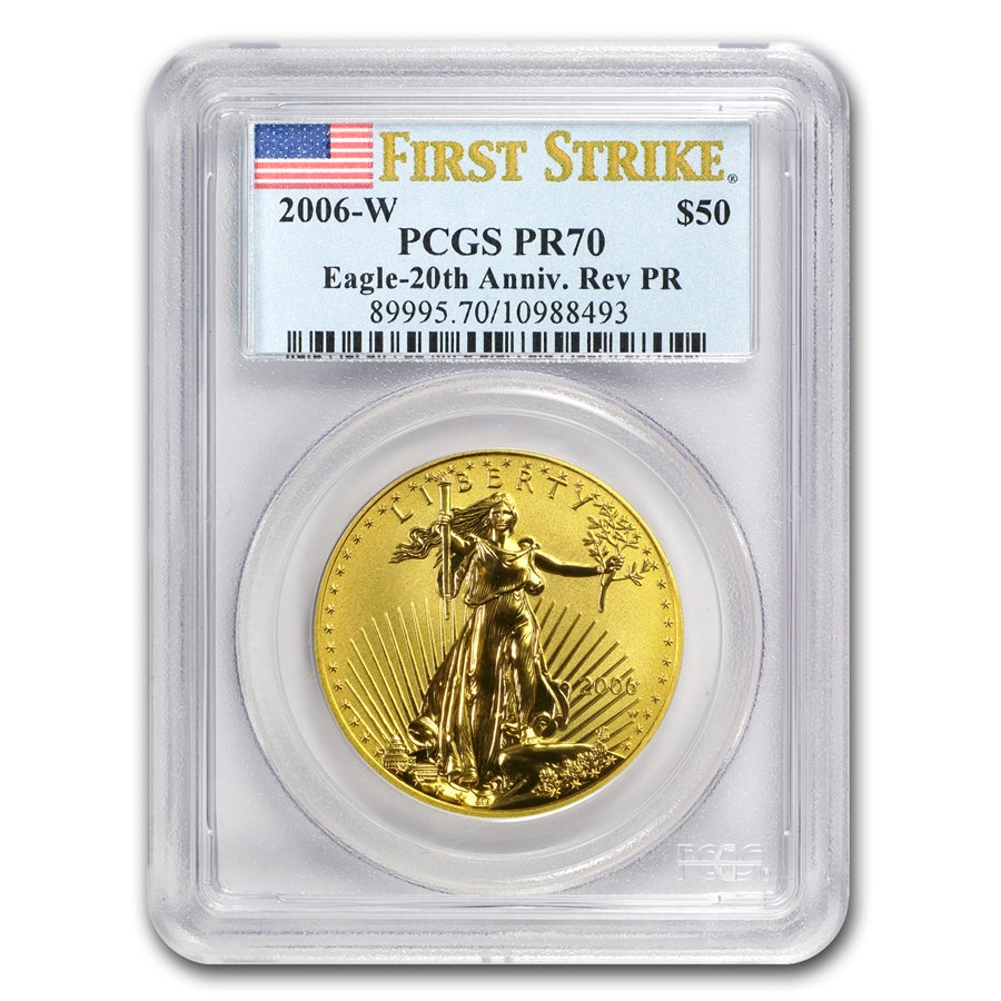 2006-W 1 oz Reverse Proof Gold Eagle PR-70 PCGS (FS)