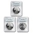 2006-W 3-Coin American Silver Eagle Set MS/PR-69 PCGS