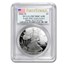 2006-W 3-Coin Silver Eagle Set MS/PR-70 PCGS (FS)