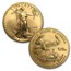2006-W 4-Coin Burnished American Gold Eagle Set (w/Box & COA)