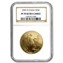 2006-W 4-Coin Proof American Gold Eagle Set PF-70 UCAM NGC 2006-W 4-Coin Proof American Gold Eagle Set PF-70 UCAM NGC