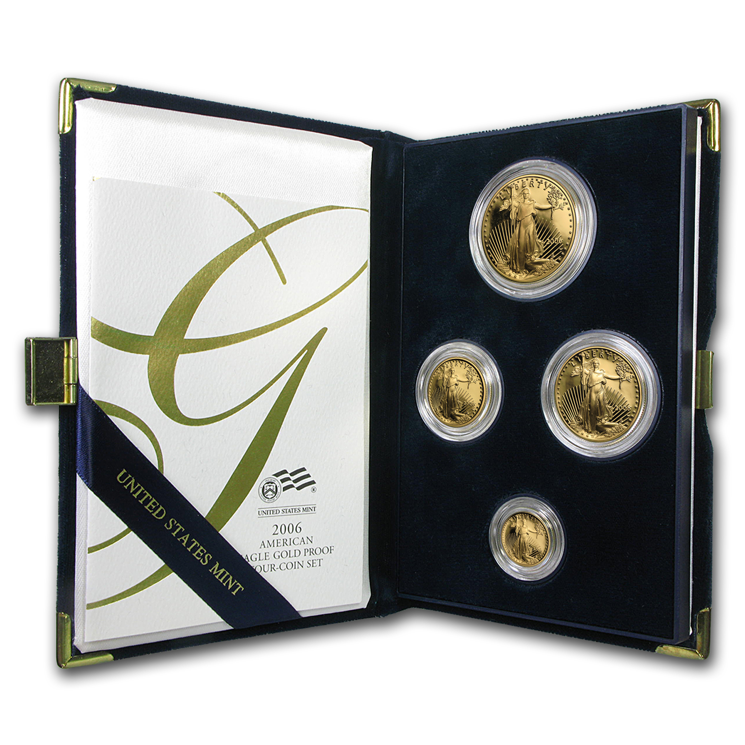 【SALE】 with Set Coin 4 Eagle Gold Proof W 2006 Buy Box APMEX | COA アクセサリー