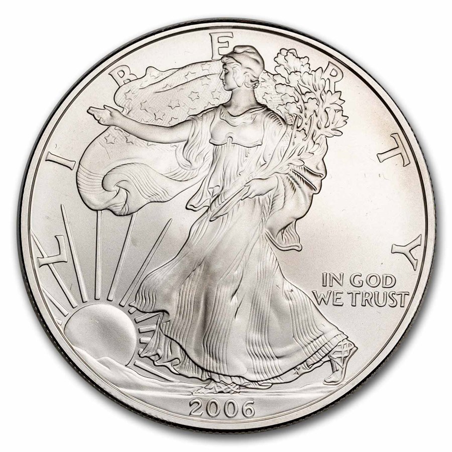 2006-W Burnished American Silver Eagle (Capsule Only)