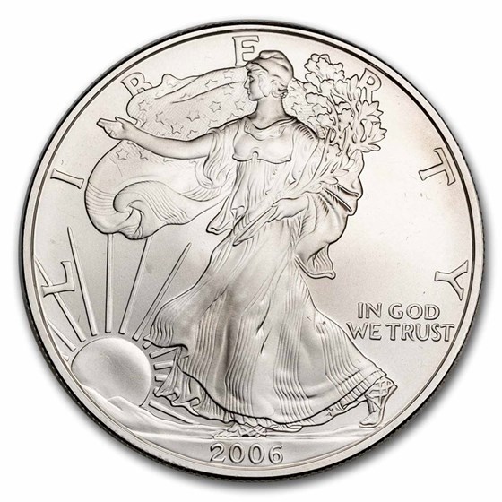2006-W Burnished American Silver Eagle (Capsule Only) 2006-W Burnished American Silver Eagle (Capsule Only)
