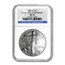 2006-W Burnished American Silver Eagle MS-69 NGC (20th Anniv)