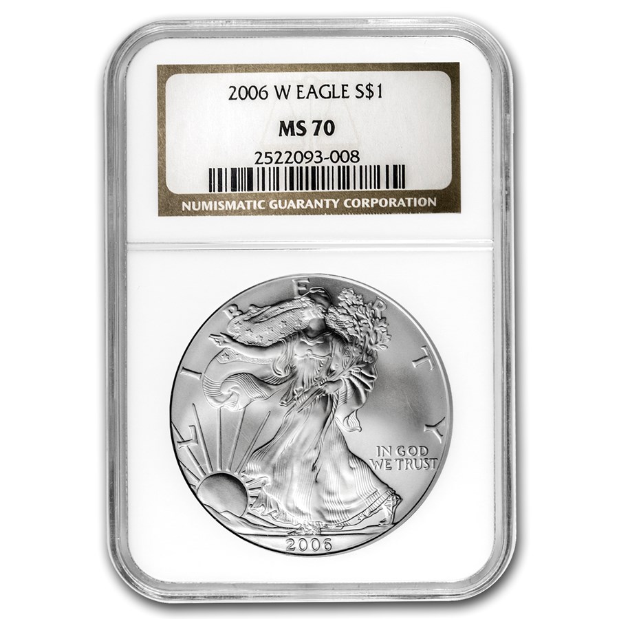2006-W Burnished American Silver Eagle MS-70 NGC