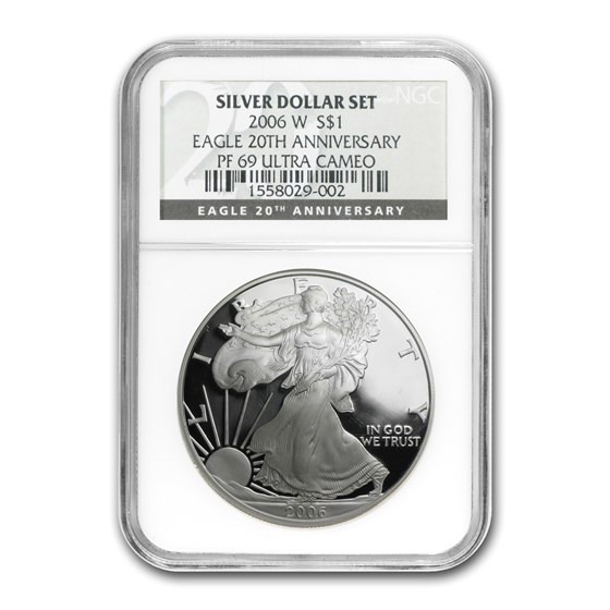 2006-W Proof American Silver Eagle PF-69 NGC (Black Label) 2006-W Proof American Silver Eagle PF-69 NGC (Black Label)
