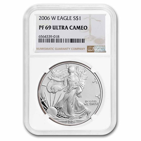 2006-W Proof Silver American Eagle PF-69 NGC 2006-W Proof Silver American Eagle PF-69 NGC