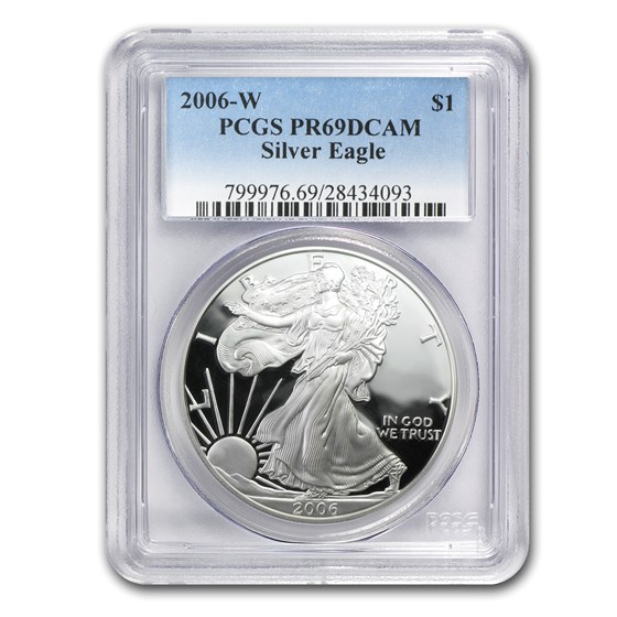 2006-W Proof Silver American Eagle PR-69 PCGS 2006-W Proof Silver American Eagle PR-69 PCGS