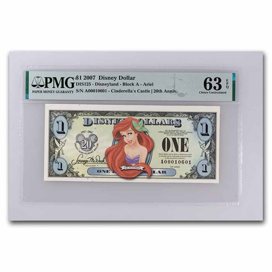 2007 $1.00 Ariel, CU-63 EPQ PMG (DIS#125) 2007 $1.00 Ariel, CU-63 EPQ PMG (DIS#125)