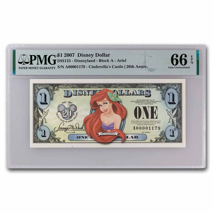2007 $1.00 Ariel, CU-66 EPQ PMG (DIS#125)