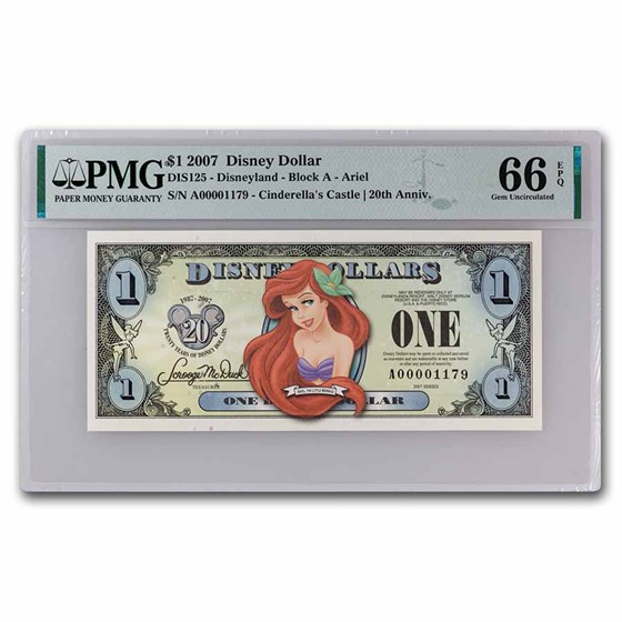 2007 $1.00 Ariel, CU-66 EPQ PMG (DIS#125) 2007 $1.00 Ariel, CU-66 EPQ PMG (DIS#125)