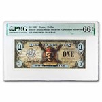2007 $1.00 (FB) Pirate Skull Swords CU-66 EPQ PMG (DIS#137)
