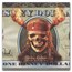 2007 $1.00 (FF) Pirate Skull Fire CU-65 EPQ (DIS#135)